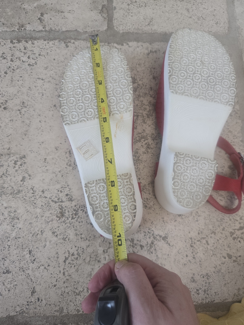 Red Suede Ankle-Strap Platform Sandals - Picture 14 of 16